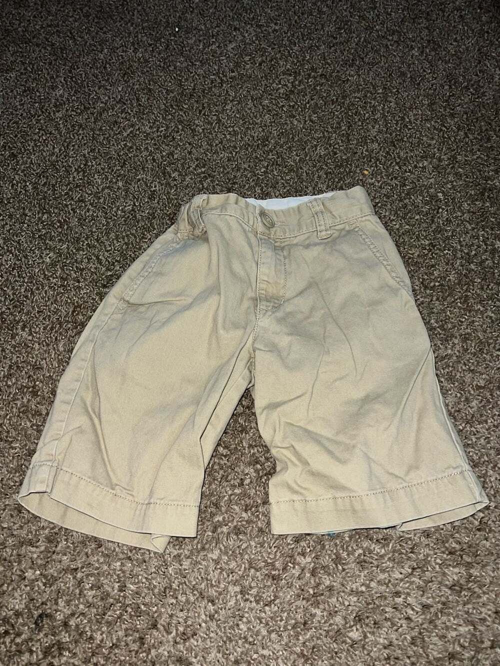 The Children's Place Boys Khaki Chino and Denim Carpenter Shorts Lot Size 6